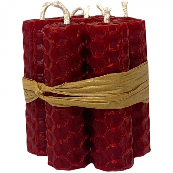 Burgundy - Beeswax Mini Spell Candles
